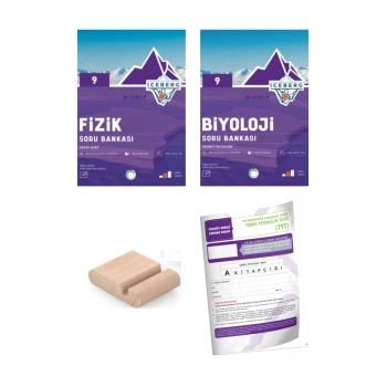 9.Sınıf ICEBERG Fizik Biyoloji Soru Bankası YENİ MÜFREDAT+Deneme+Telefon Tutucu