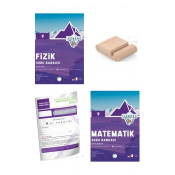 9.Sınıf ICEBERG Fizik Matematik Soru Bankası YENİ MÜFREDAT+Deneme+Telefon Tutucu