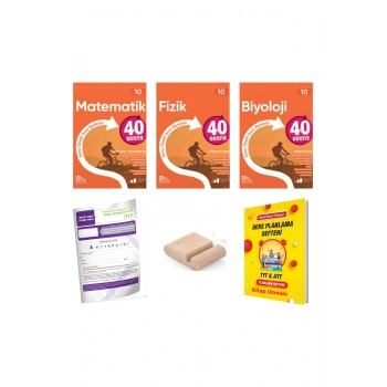 10.Sınıf 40 SEANS Fizik Biyoloji Matematik Konu Özt. Soru Bankası YENİ MÜFR+Deneme+Plan Deft+Tutucu