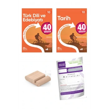 10.Sınıf 40 SEANS Edebiyat Tarih Konu Özt. Soru Bankası YENİ MÜFREDAT+Deneme+Telefon Tutucu