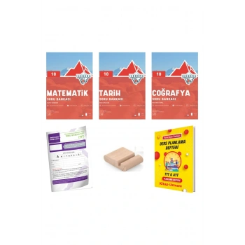 10.Sınıf ICEBERG Matematik Tarih Coğrafya Soru Bankası YENİ MÜFREDAT+Plan Deft+Deneme+Telefon Tutucu