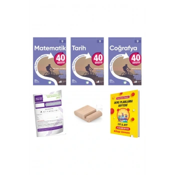 9.Sınıf 40 SEANS Matematik Tarih Coğrafya Konu Özt. Soru Bankası YENİ MÜFR+Deneme+Tutucu+Plan Deft
