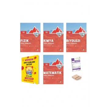 10.Sınıf ICEBERG Matematik Fizik Kimya Biyoloji Soru Bankası YENİ MÜFREDAT+Plan Deft+Deneme+Tutucu