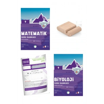 9.Sınıf ICEBERG Biyoloji Matematik Soru Bankası YENİ MÜFREDAT+Deneme+Telefon Tutucu