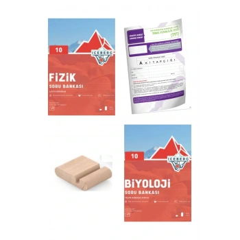 10.Sınıf ICEBERG Fizik Biyoloji Soru Bankası YENİ MÜFREDAT+Deneme+Telefon Tutucu