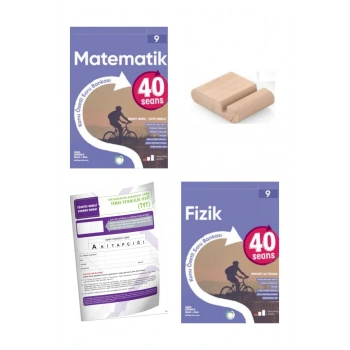 9.Sınıf 40 SEANS Fizik Matematik Konu Özt. Soru Bankası YENİ MÜFREDAT+Deneme+Telefon Tutucu