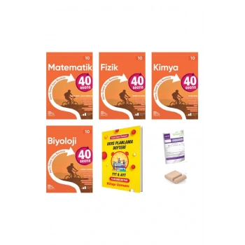 10.Sınıf 40 SEANSSAYISAL Konu Özt. Soru Bankası YENİ MÜFREDAT+Deneme+Telefon Tutucu+Plan Defteri