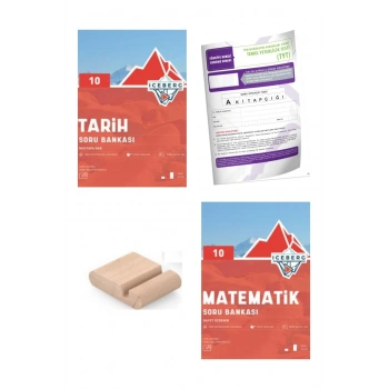 10.Sınıf ICEBERG Tarih Matematik Soru Bankası YENİ MÜFREDAT+Deneme+Telefon Tutucu