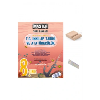 8.Sınıf MASTER İnkilap Tarihi Soru Bankası 2026 LGS +Telefon Tutucu+Çözüm Ayracı