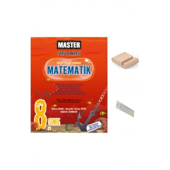 8.Sınıf MASTER Matematik Soru Bankası 2026 LGS +Telefon Tutucu+Çözüm Ayracı
