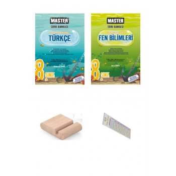 8.Sınıf MASTER Fen Bilgisi Türkçe Soru Bankası 2026 LGS +Telefon Tutucu+Çözüm Ayracı