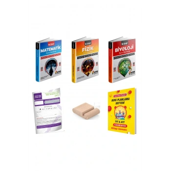 9.Sınıf Fizik Biyoloji Matematik Soru Bankası YENİ MÜFREDAT+Plan Defteri+Telefon Tutucu+Deneme
