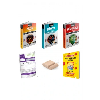 9.Sınıf Fizik Kimya Biyoloji Soru Bankası YENİ MÜFREDAT+Plan Defteri+Telefon Tutucu+Deneme