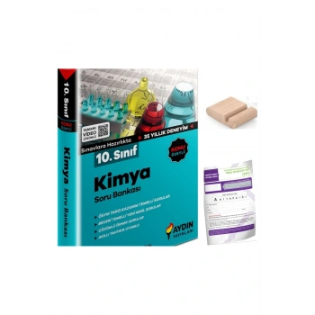 10.Sınıf Kimya Soru Bankası YENİ MÜFREDAT+Telefon Tutucu+Deneme