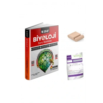 9.Sınıf Biyoloji Soru Bankası YENİ MÜFREDAT+Telefon Tutucu+Deneme