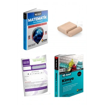 10.Sınıf Kimya Matematik Soru Bankası YENİ MÜFREDAT+Telefon Tutucu+Deneme