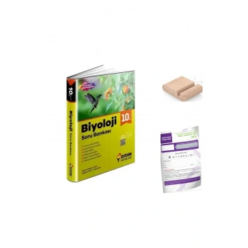 10.Sınıf Biyoloji Soru Bankası YENİ MÜFREDAT+Telefon Tutucu+Deneme