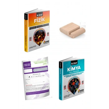 9.Sınıf Kimya Fizik Soru Bankası YENİ MÜFREDAT+Telefon Tutucu+Deneme