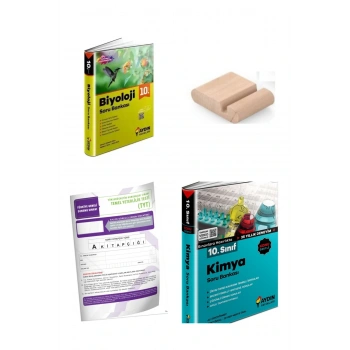 10.Sınıf Biyoloji Kimya Soru Bankası YENİ MÜFREDAT+Telefon Tutucu+Deneme