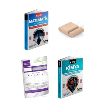 9.Sınıf Kimya Matematik Soru Bankası YENİ MÜFREDAT+Telefon Tutucu+Deneme