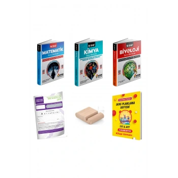 9.Sınıf Biyoloji Kimya Matematik Soru Bankası YENİ MÜFREDAT+Plan Defteri+Telefon Tutucu+Deneme