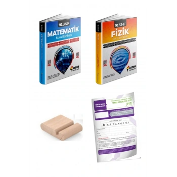 10.Sınıf Matematik Fizik Soru Bankası YENİ MÜFREDAT+Telefon Tutucu+Deneme