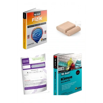 10.Sınıf Kimya Fizik Soru Bankası YENİ MÜFREDAT+Telefon Tutucu+Deneme