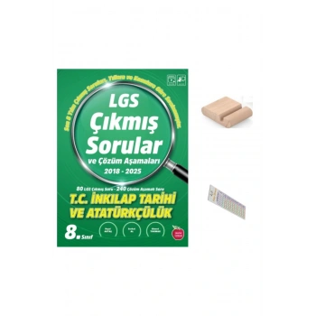 LGS İnkılap Çıkmış Sorular ve Çözüm Aşamaları 2018-2025 ( Yıllara ve Konulara Göre) +Telefon Tutucu