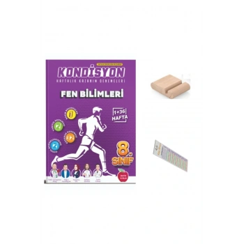 8.Sınıf KONDİSYON Haftalık Fen Bilgisi Kazanım Denemeleri 2026 LGS +Telefon Tutucu+Çözüm Ayracı