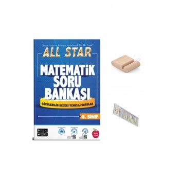 8.Sınıf ALL STAR Matematik Soru Bankası 2026 LGS +Telefon Tutucu+Çözüm Ayracı