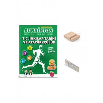 8.Sınıf KONDİSYON Haftalık İnkilap Tarihi Kaznım Denemeleri 2026 LGS +Telefon Tutucu+Çözüm Ayracı