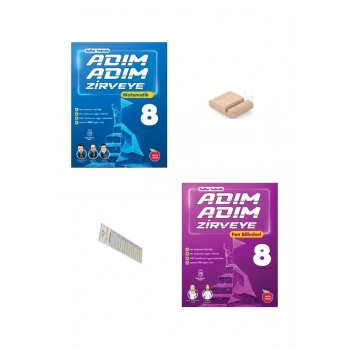 8.Sınıf ADIM ADIM ZİRVEYE Matematik Fen Bilgisi Soru Bankası 2026 LGS +Telefon Tutucu+Çözüm Ayracı