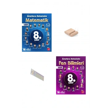 8. Sınıf Üstatların Kaleminden Matematik Fen Yıllık 16 Süreç Değerlendirme 2026 LGS +Telefon Tutucu