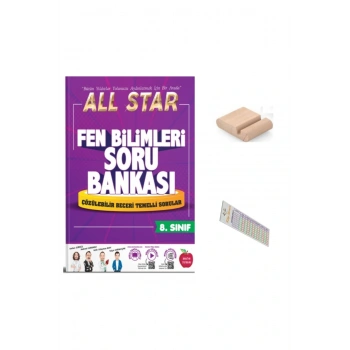 8.Sınıf ALL STAR Fen Bilimleri Soru Bankası 2026 LGS +Telefon Tutucu+Çözüm Ayracı