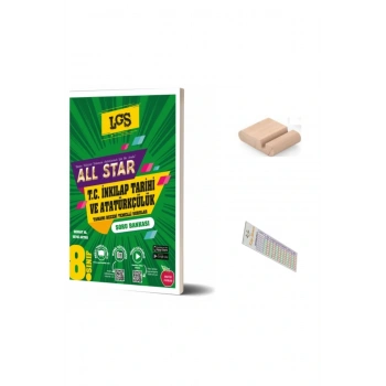 8.Sınıf ALL STAR İnkilap Tarihi Soru Bankası 2026 LGS +Telefon Tutucu+Çözüm Ayracı