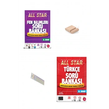 8.Sınıf ALL STAR Fen Türkçe Soru Bankası 2026 LGS +Telefon Tutucu+Çözüm Ayracı