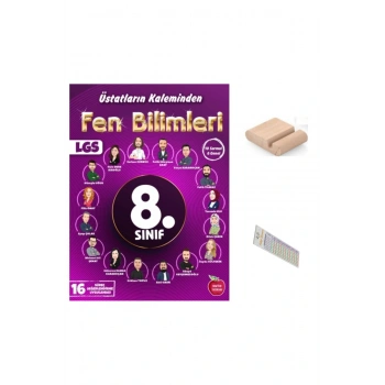 8. Sınıf Üstatların Kaleminden Fen ( Yıllık 16 Süreç Değerlendirme )2026 LGS +Telefon Tutucu