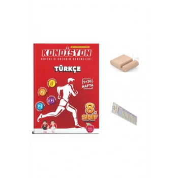 8.Sınıf KONDİSYON Haftalık Türkçe Kazanım Denemeleri 2026 LGS +Telefon Tutucu+Çözüm Ayracı