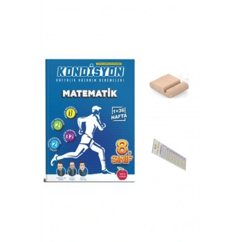 8.Sınıf KONDİSYON Haftalık Matematik Kazanım Denemeleri 2026 LGS +Telefon Tutucu+Çözüm Ayracı