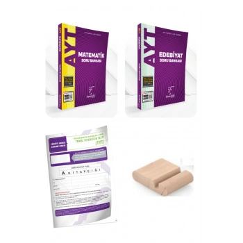 AYT Edebiyat Matematik Soru Bankası AYT 2026+Telefon Tutucu +Deneme