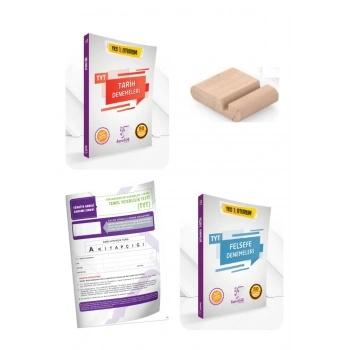 TYT Tarih Felsefe Branş Denemeleri +Telefon Tutucu+Deneme