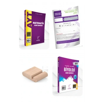 AYT Biyoloji Matematik Soru Bankası AYT 2026+Telefon Tutucu +Deneme