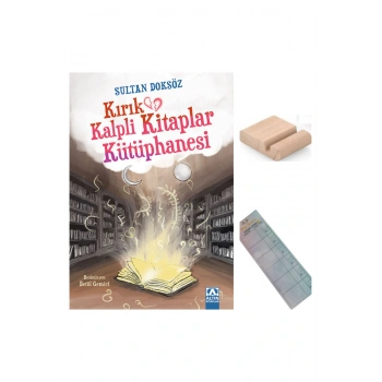 Kırık Kalpli Kitaplar Kütüphanesi / Sultan Serdar Doksöz / 4. Sınıf / 9-10 Yaş Hikaye+Tablet Tutucu