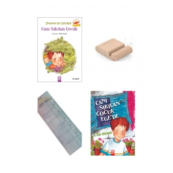 Canı Sıkılan Çocuk 1 ve 2 / Dursun Ege Göçmen/ 3. Sınıf / 8-9 Yaş Hikaye+Tablet Tutucu+Takip Ayracı