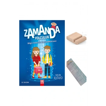 Zamanda Yolculuk - Bilgin Dedenin Zaman Makinesi /Nur İÇÖZÜ/4. Sınıf 9-10 Yaş Hikaye+Tablet Tutucu