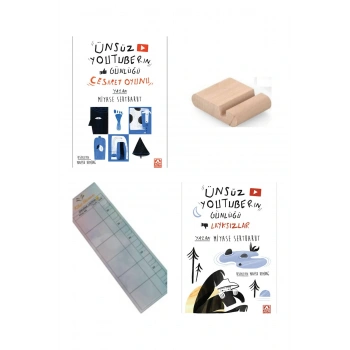 Ünsüz Youtuber ın Günlüğü 3. ve 4. Kitap/ Cesaret Oyunu/ Layksızlar/ Ortaokul Hikaye/+Tablet Tutucu