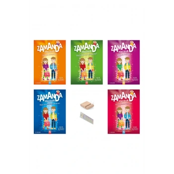 Zamanda Yolculuk Serisi 5 KİTAP Set / Nur İÇÖZÜ / /4. Sınıf / 9-10 Yaş Hikaye +Tablet Tutucu