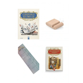 Esrarengiz Kelimeler 1 ve 2. Kitap /4-5-6-7. Sınıf / Almila AYDIN 9-13 Yaş Hikaye +Tablet Tutucu