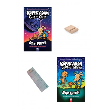 KÖPEK ADAM 9. ve 10. KİTAP / GÜÇ ve CEZA / ULUMALI TEPELER / 8-12 Yaş Hikaye +Tablet Tutucu