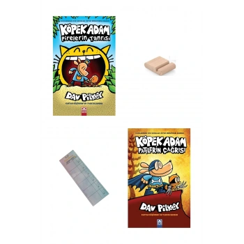KÖPEK ADAM 5. ve 6. KİTAP /PİRELERİN TANRISI / PATİLERİN ÇAĞRISI / 8-12 Yaş Hikaye +Tablet Tutucu